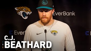 Beathard quotIm Preparing As If Ill Have to Go Sundayquot  Press Conference  Jacksonville Jaguars [upl. by Namyaw]