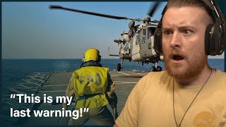 Royal Marine Reacts To Iranian gunboat heads towards the Royal Navys HMS Duncan [upl. by Shuping]