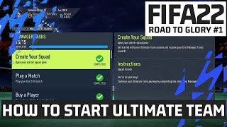 HOW TO START ULTIMATE TEAM FIFA 22 RTG 1 Nintendo Switch [upl. by Rolyak]