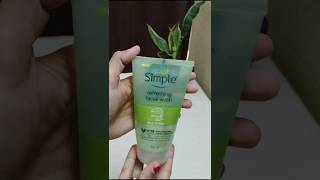 Simple refreshing face wash review shorts ytshorts skincare [upl. by Nirrac]