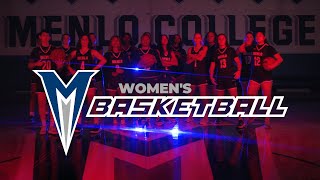 Menlo College  202223 Womens Basketball  Game Entrance Hype Video [upl. by Yajeet870]