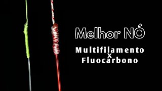 Melhor NÓ de união de MULTIFILAMENTO com LEADER FLUOCARBONO  aprenda a fazer  Universo Fishing [upl. by Fayola]