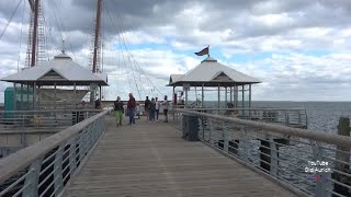 The great pier in Grömitz extends 400 metres into the sea THE pier from which dreams are made [upl. by Rehctaht]