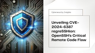 Urgent Critical OpenSSH Vulnerability CVE20246387 regreSSHion – Exploits Fixes amp Prevention [upl. by Rox]