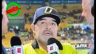 🤤🤦‍♀Maradona se traba en plena entrevista en vivo [upl. by Colston]