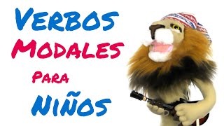 Verbos modales en inglés para niños by Clyde the Lion [upl. by Ihp]