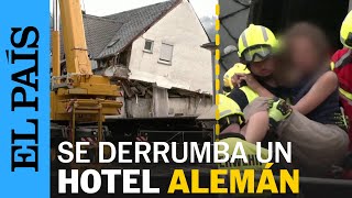 ACCIDENTE  Al menos dos personas han muerto tras derrumbarse un hotel en Alemania  EL PAÍS [upl. by Ayahsal]