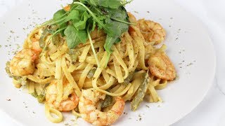 Romige pasta met scampi roomsaus [upl. by Rew]