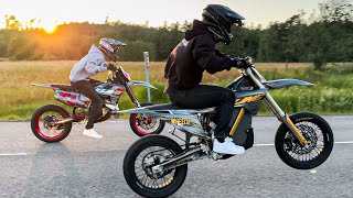 80HP Electric Bike VS 300cc 2Stroke [upl. by Steinway95]