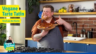 Vegan kochen mit Timo Vegane Tarte Tatin [upl. by Ahsirahc]