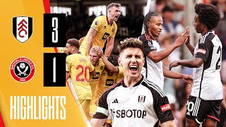 Fulham 31 Sheffield United  Premier League highlights [upl. by Konyn]