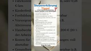 Speichere dieses Video für deine Steuern ab✅steuererklärung mehrgeld steuernsparen finanzen [upl. by Brandtr]