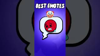 BEST EMOTES In Brawl Stars brawlstars phonk edit clown shorts [upl. by Yrtua]