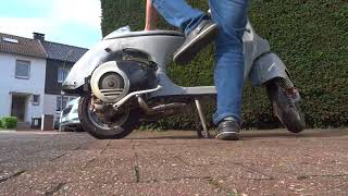 Vespa P200E Motorstart nach 11 Jahren Standzeit [upl. by Ahsiele]