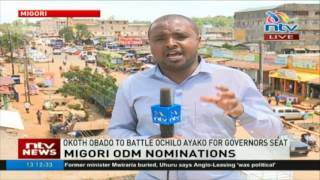 Obado to go head to head with Ayako in ODM Migori county nominations [upl. by Erehc]