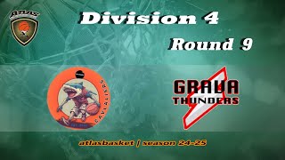 Atlasbasket  Div 4Round 9  CAVLALIERS vs GRAVA THUNDERS [upl. by Hayidan682]