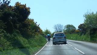 LYCRA CLAD ROLLING ROAD BLOCK B3192 COLLEY LANE DEVON MON 07 05 2018 [upl. by Richel]