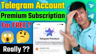 How To Get Telegram Premium For Free  Free Me Telegram Premium Subscription [upl. by Rosenstein]