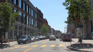 Sherbrooke CentreVille  Rue Wellington du Nord au Sud jusquau Granada  Québec Canada [upl. by Bianchi313]