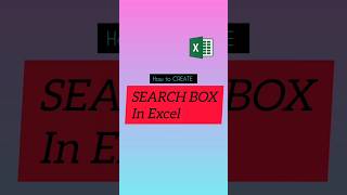 How to create search bar in excelexcel exceltips exceltricks search searchfeed [upl. by Catharina713]