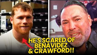 De La Hoya BLASTS Canelo for Ducking Benavidez amp Crawford After Berlanga Win [upl. by Elawalo]