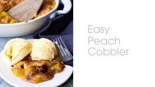 Easy Peach Cobbler [upl. by Werdnael166]