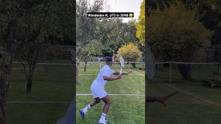 Wimbledon ft UTS in 2048 Cool home made grass tennis court Max Bertimon vs David Lanclas tennis [upl. by Maiocco346]