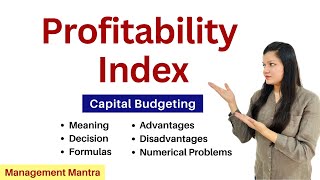 Profitability Index PI  Investment Decision  Financial Management [upl. by Einad410]