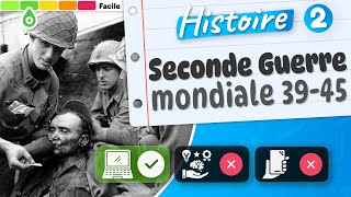 Quiz  Seconde Guerre mondiale 19391945  partie n°2 Histoire [upl. by Kirst]