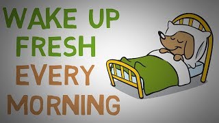 How to STOP Waking Up Feeling TIRED Every Morning  4 Tips animated [upl. by Melody434]