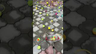 🎾🎾 The Ultimate Tennis Ball Collector for Fast Pickup smalleyes games smallball rollball [upl. by Ano]