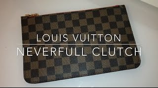 FAKE Louis Vuitton Neverfull Clutch REVIEW [upl. by Damiano]