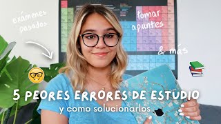 Mis 5 Peores Errores de Estudio de mi Primer Año Universitario y Cómo los Solucioné [upl. by Callan188]