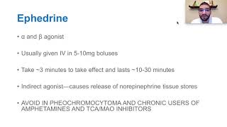 Effectiveness of Phenylephrine and Ephedrine as Cardiac Drugs [upl. by Dulciana175]