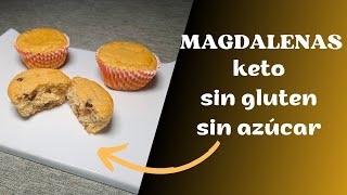 🔴 IRRESISTIBLES MAGDALENAS KETO de chocolate🍫 SIN gluten y SIN azúcar✅ [upl. by Elbam216]