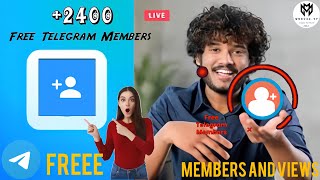 How To Get Free Telegram Members And Views  2023 New Working App  Increase For Free [upl. by Hutchison312]