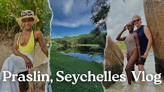 SEYCHELLES VLOG PART 2  CURIEUSE ISLAND  TORTOISE SANCTUARY  ANSE GEORGETTE  TRAVEL  PRASLIN💞 [upl. by Frymire]