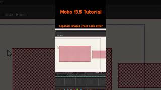 How to Separate a shape from another  Moho 135 tutorial [upl. by Adav]