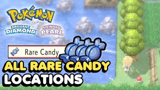 All Rare Candy Locations In Pokemon Brilliant Diamond amp Pokemon Shining Pearl Level Up Items [upl. by Nbi956]