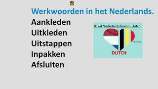 Werkwoorden in het NEDERLANDS 2  learn DUTCH  Hollandaca [upl. by Enirehtakyram]