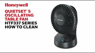 Honeywell QuietSet® 5 Table Fan HTF337  How to Clean [upl. by Annasoh262]