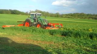 30 hay mower in organic tritical [upl. by Ecinad]