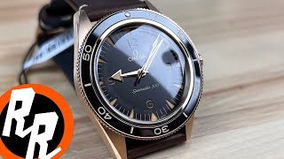 Omega Seamaster Heritage 300 Bronze Gold Exquisite Timepieces [upl. by Elleirol]