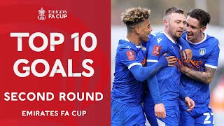 Top 10 Best Second Round Goals  Sears Davies Morley amp More  Emirates FA Cup [upl. by Delwin764]