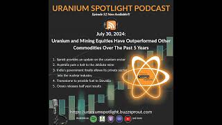 July 30 2024 Uranium and mining equities have outperformed other commodities over the past 5 years [upl. by Ingham]