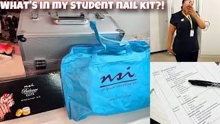 👀UNBOXING MY NAIL KITS FOR NAIL SCHOOL  Nail Technician School Series💅🏽 [upl. by Ardaed619]