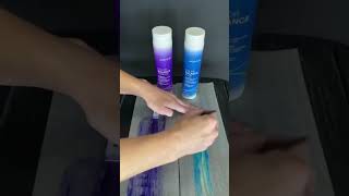 💜 Joico Purple vs Joico Blue Shampoo 💙 hairoftheday hair haircolorist hairtransformation [upl. by Aihsela]