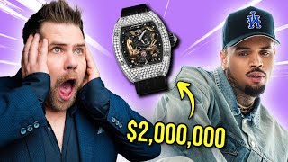 Watch Expert Reacts to Chris Browns Watch Collection [upl. by Nnaylloh]