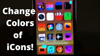 How to Change Colors of icons on iPhone [upl. by Robillard761]