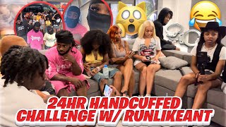 24HR handcuffed CHALLENGE WRUNLIKEANT🤦🏽‍♀️ [upl. by Marylynne]